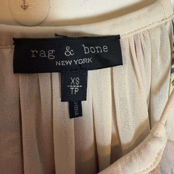 $450 RAG AND BONE BAILEY vibrant, spaghetti strap, mini dress floral appliqué - Picture 10 of 10